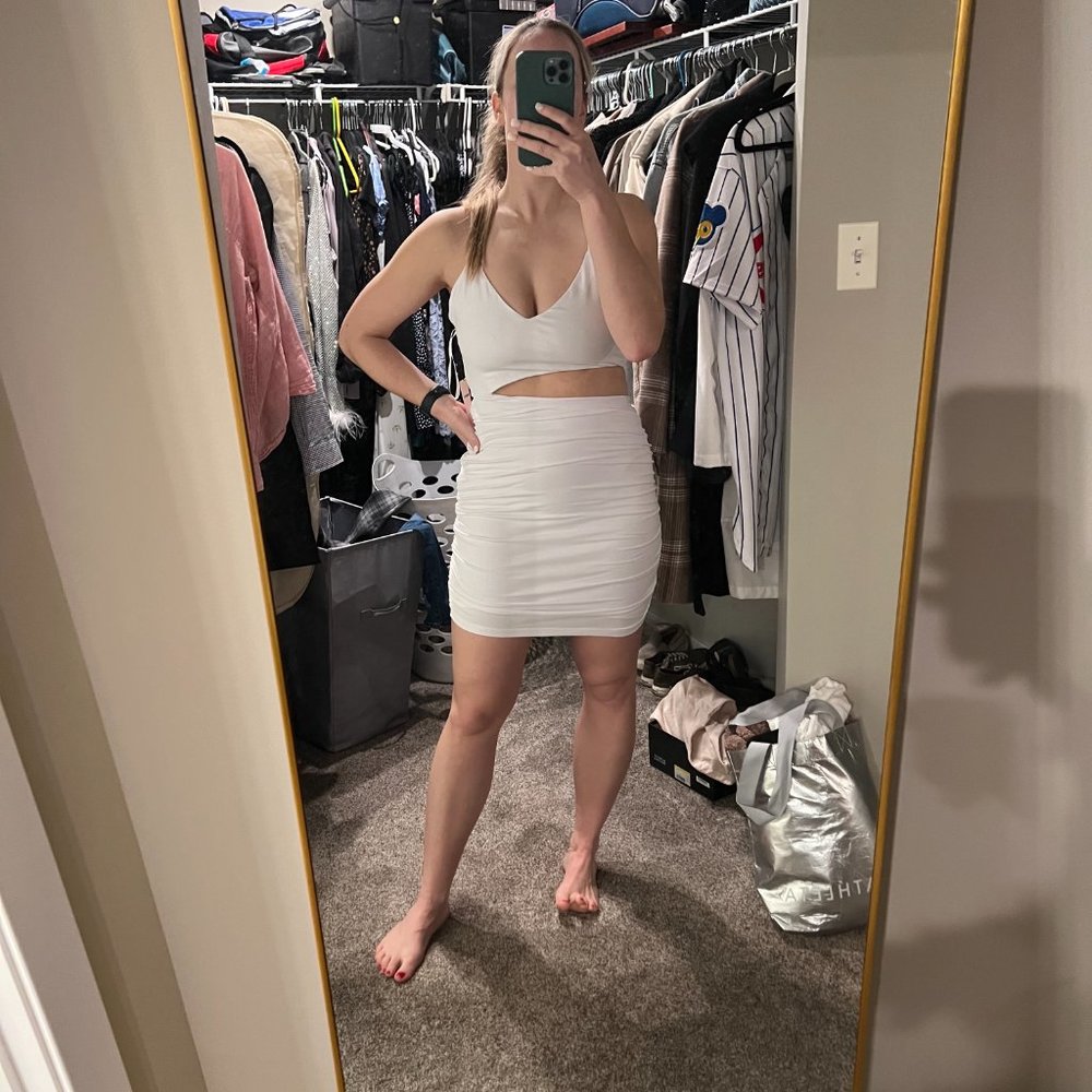 Darcey Ruched Mini Dress - Picture 2 of 2